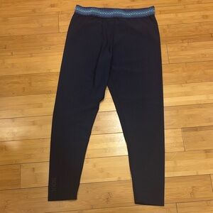 SoulCycle Navy Leggings with Blue Waistband
